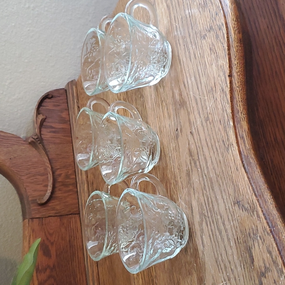 Punch Cups Celebration by Indiana Glass Set of 6